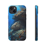 Grouper Reef Phone Case, Sunbeam Ledge Marine Art Tough Cover
