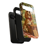 Cocker Spaniel Picnic Scene phone case | vintage dog art