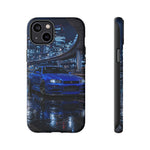 Skyline GT-R R34 Bayside Blue Tokyo Night Art Tough Phone Case