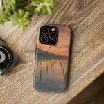 Red Dragonfly Rice Paddy Sunset Phone Case Tough Case