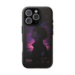 Melancholy Data Poster Phone Case, Glitch Anime Sky Tough Cover