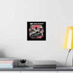 S2000 Poster JDM Black AP2 Roadster Tokyo Temple Cherry Blossom Wall Art
