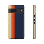 Retro Rainbow Stripe Phone Case | Tough Phone Case
