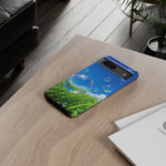Bubbles Over Grass phone case | Tough Cover