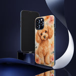 Miniature Poodle Whimsical Watercolor Art Tough Phone Case