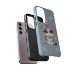 Scottish Fold Kawaii Owl Chibi Art Tough Phone Case