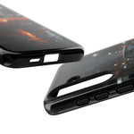 Orange Datsun 240Z on Rainy City Street phone case | Tough Cases