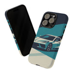 Retro Teal Sports Car C8 phone case | Tough Cases