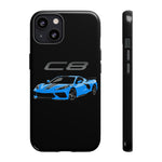 Rapid Blue C8 Corvette Vector Tough Phone Case