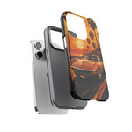 Orange Corvette C3 Stingray Sunset Palms Phone Case