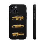 Gold Fairlady Z Classic Sports Car Tough Phone Case - 3 View