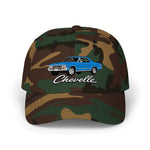 1967 Chevelle SS 396 Dad Hat Muscle Car Cap Marina Blue Super Sport Hardtop