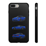 Blue 180SX JDM Sports Car Phone Case Tough Multi View