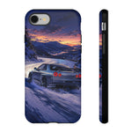 R34 GTR Skyline Snow Country Drift JDM Tough Phone Case