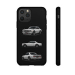 Silver Hakosuka Skyline Classic Sports Car Tough Phone Case for JDM Fans
