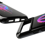 Glitch Peace Sign Phone Case, RGB Melt Digital Art Tough Cover, Gift
