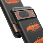 350Z Orange Triview Phone Case Classic Car Illustration