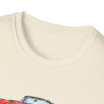 1955 Fairlane Sunliner Classic Car T-Shirt | Vintage Red Convertible