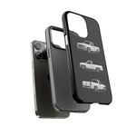 Chevy 1500 OBS Truck Phone Case White, Three-View Vector Cover