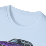 1970 Cuda purple car T-Shirt | Classic Muscle Car Tee