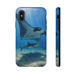 Cobia Ray Rider Tough Phone Case Ocean Wildlife Tough Cover Gift Art