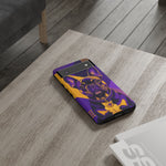 French Bulldog Pop-Art Portrait Tough Phone Case - Purple Gold