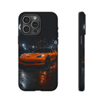 Orange C6 Neon Car Meet Tough Phone Case