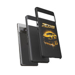 Z06 Corvette Phone Case, Yellow Neon Chrome Studio Cover