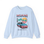 Miami Drifting 240SX Crewneck Sweatshirt JDM Vaporwave Retro Car Art