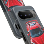 Red C8 Z06 Track Wing Tough Phone Case Cover Gift Art