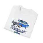 1959 Fairlane 500 Car Illustration T-Shirt | Vintage Classic Auto Design