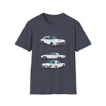 1962 Thunderbird Car Trio Illustration T-Shirt | Classic Auto Tee