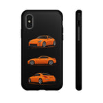350Z Orange Triview Phone Case Classic Car Illustration