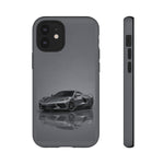 Matte Gray C8 Sports Car phone case | Tough Cases