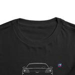 C6 Corvette Blueprint Toddler Shirt, Kids Tee, Children's Graphic T-Shirt, Car