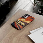 Retro Sunset Countach phone case | Sports car tough cover