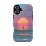 Vaporwave Ocean Sunset Tough Phone Case Cover Gift Art