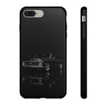 Black Classic C10 Truck Phone Case | Vintage Pickup Reflection, Minimal Auto Design