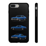Nova SS Phone Case Blue, Three-View Vector Tough Cover