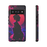Neon Geisha Silhouette Phone Case | Tough Cover