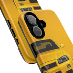 Yellow Skyline Phone Case, R34 GTR 90s JDM Legend Tough Cover for Men Gift