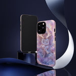 Cherub Cloud Throne Phone Case, Pastel Marble 3D Render Cover