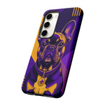 French Bulldog Pop-Art Portrait Tough Phone Case - Purple Gold