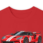 2018 Ford GT Red Sports Cars Racing Graphic Long Sleeve T-Shirt