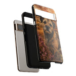 Border Terrier Earthy Watercolor Art Tough Phone Case