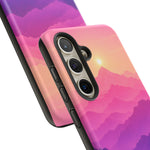Pastel Mountain Haze Vaporwave Art Tough Phone Case