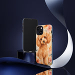 Miniature Poodle Whimsical Watercolor Art Tough Phone Case