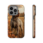 German Wirehaired Pointer Autumn Art Tough Phone Case
