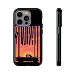 Silverado sunset truck Phone Case | Retro pickup silhouette
