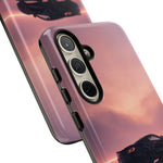 C8 Corvette Silhouette Pastel Horizon Case